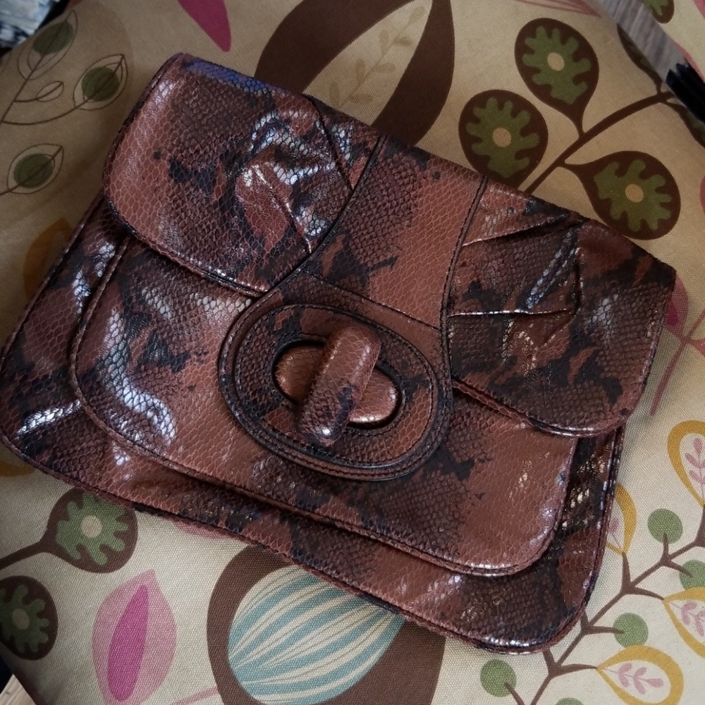 Snakeskin Clutch